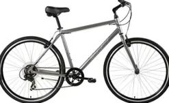 Grav Gravity Swift X4 8 Speed Adventure Hybrid Flat Bar Road Bike Titan Gray 20″ Men’s