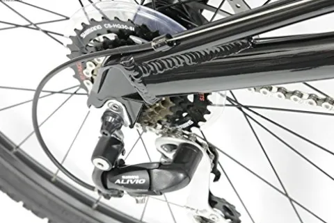 Gravity 2024 FSX 2.0 Dual Full Suspension Mountain Suntour Matt Black with Red Wheels