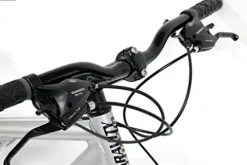 Gravity 2025 FSX 2.0 Dual Suspension Mountain Bike Matt Black with Green Wheels 17inch