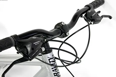 Gravity 2025 FSX 2.0 Dual Suspension Mountain Bike Matt Black with Green Wheels 17inch