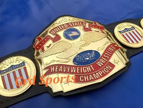 Grd Sports CNC HD NWA United States Heavyweight Wrestling Championship Belt Black