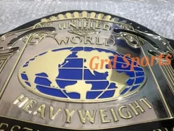 Grd Sports CNC HD USWA Unified World Heavyweight Wrestling Championship Belt Dual Gold Plated