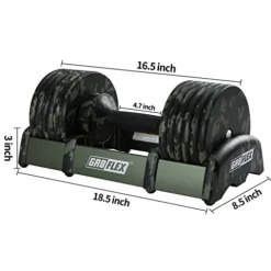 GR8FLEX Adjustable Dumbbell – Military Training Tech Model