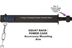 GRIP FREAK Grip Strength Trainer Slip Grips Power Rack Arm & Weight Plate Loader