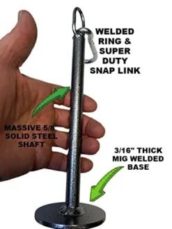 GRIP FREAK Thick Grip Wrist Roller with Power Rack Arm & Weight Plate Loader