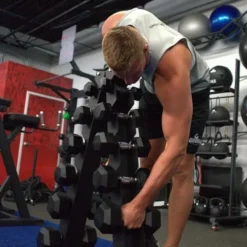 Gronk Fitness A Frame Dumbbell Rack Black