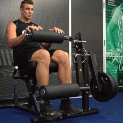 Gronk Fitness Leg Extension & Curl Machine – Adjustable Plate Loaded Bench