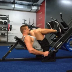 Gronk Fitness Leg Press Hack Squat Machine Adjustable Black