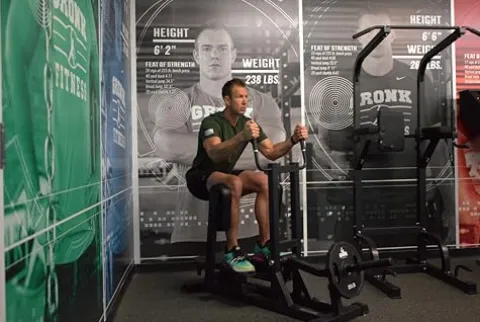 Gronk Fitness Plate Loaded Standing Hip Abductor Machine Black