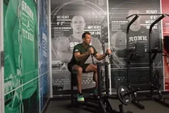 Gronk Fitness Plate Loaded Standing Hip Abductor Machine Black