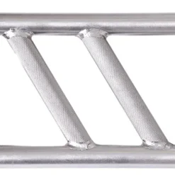 Gronk Fitness Products Swiss Bar – Commercial Grade | Multi Grip Football Bar for Upper Body Strength Training Silver