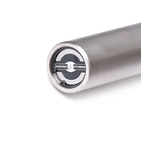 Gronk Fitness Products Swiss Bar – Commercial Grade | Multi Grip Football Bar for Upper Body Strength Training Silver