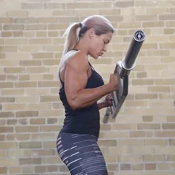 Gronk Fitness Products Swiss Bar – Commercial Grade | Multi Grip Football Bar for Upper Body Strength Training Silver