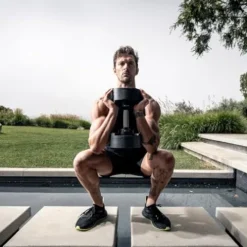 Gronk Fitness SMRTFT NUOBELL Adjustable Dumbbells 5-80 lbs Ash