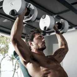 Gronk Fitness SMRTFT NUOBELL Adjustable Dumbbells 5-80 lbs Ash