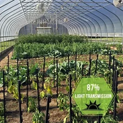 Grow1 Clear Woven Greenhouse Plastic Film 9 Mil UV Cover 50′ x 100′ Roll