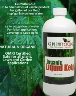 GS Plant Foods Seaweed Fertilizer OMRI Organic Liquid Kelp Concentrate 55 Gallon