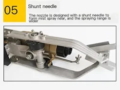 GUSTYT Large Spray Gun Irrigation Sprinkler Yellow Electroplating Silver