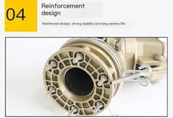 GUSTYT Large Spray Gun Irrigation Sprinkler Yellow Electroplating Silver