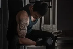 HAJEX Rubber Hex Dumbbell Pairs with Dumbbell Rack