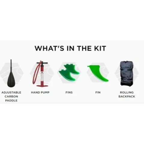 Hala Hoss Tour EX Inflatable Stand-Up Paddle Board (SUP) Green/Blue