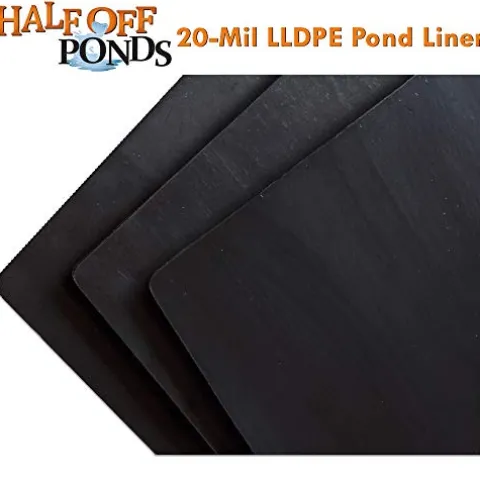 HALF OFF PONDS 25 ft. x 75 ft. 20-Mil LLDPE Pond Liner Black