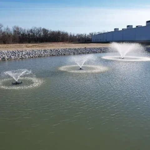 HALF OFF PONDS 1 HP Floating Fountain with Color Changing Lights – 200 Foot Cord, 12 Patterns