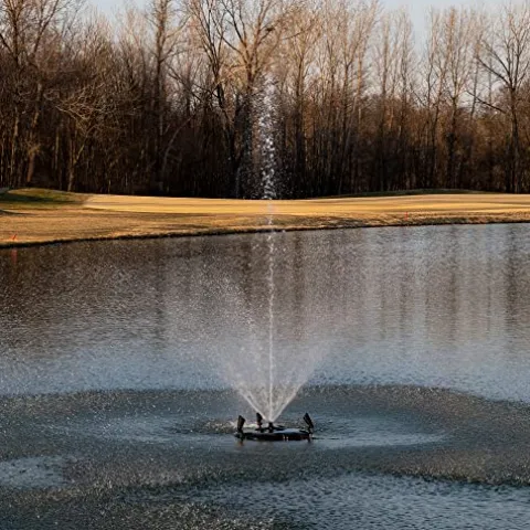 HALF OFF PONDS 1 HP Floating Fountain with Color Changing Lights – 200 Foot Cord, 12 Patterns