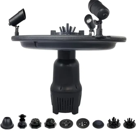 HALF OFF PONDS 1 HP Floating Fountain with Color Changing Lights – 200 Foot Cord, 12 Patterns