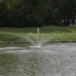 HALF OFF PONDS 3/4 HP Floating Fountain with 200 Foot Cord – 11 Patterns, Surface Aeration, No Lights