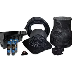 HALF OFF PONDS 10′ x 25′ Savio Pond Free 6100 EPDM Waterfall Kit Black