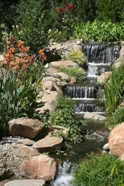 HALF OFF PONDS 10′ x 25′ Savio Pond Free 6100 EPDM Waterfall Kit Black