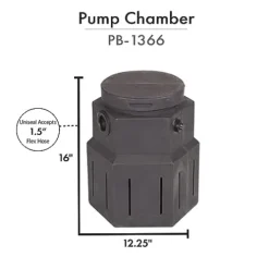 HALF OFF PONDS Complete 3300 Pond Free Waterfall Kit with 3,300 GPH Pump and EPDM Liner Black