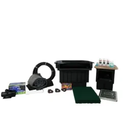 HALF OFF PONDS PondBuilder Elite 6100 Complete Water Garden and Pond Kit with EPDM Liner Black