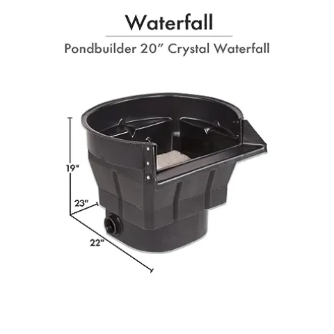 HALF OFF PONDS PondBuilder Crystal 4000 Complete Water Garden and Pond Kit with PVC Liner Black