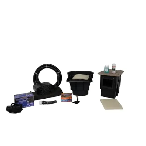 HALF OFF PONDS PondBuilder Crystal 4000 Complete Water Garden and Pond Kit with PVC Liner Black
