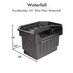 HALF OFF PONDS PondBuilder Elite 6100 Complete Water Garden and Pond Kit with PVC Liner Black