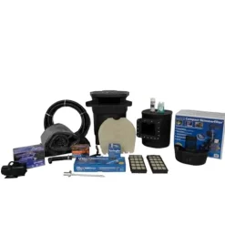 HALF OFF PONDS Savio Signature 4000 Water Garden and Pond Kit with EPDM Rubber Liner & UV Clarifier Black