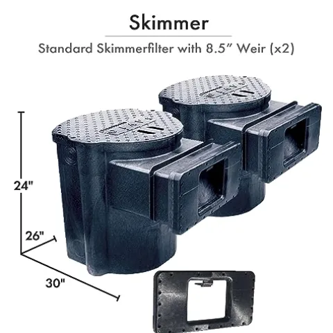 HALF OFF PONDS Savio Signature Ultimate Water Garden and Koi Pond Kit with UVinex Filter, Aeration System, and Liner Black