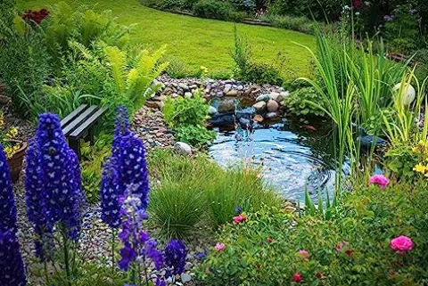 HALF OFF PONDS Savio Signature 4000 Water Garden and Pond Kit with PVC Liner Black