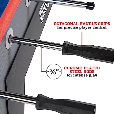 Hall of Games 56” Arcade Foosball Gaming Table Competition Size Black/Grey