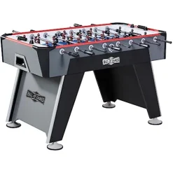 Hall of Games 56” Arcade Foosball Gaming Table Competition Size Black/Grey