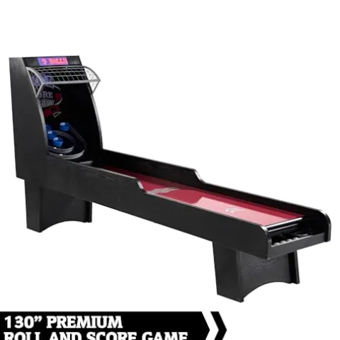 Hall of Games 130 Inch Premium Roll and Score Game Burgundy/Black