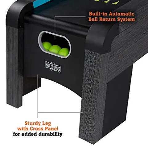 Hall of Games 108″ Roll and Score with LED Lights and Electronic Scorer Black/Blue