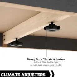 Hall of Games 9ft Kinwood Shuffleboard Table Scratch Resistant Playfield Grey/Tan