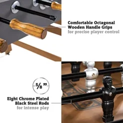 Hall of Games Kinwood 56″ Foosball Table Wood Grain/Cement