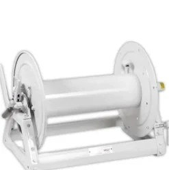 Hannay Reels Manual Rewind High Flow Watering Hose Reel with Repair Kit White