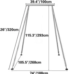 Happybuy Yoga Sling Inversion Red