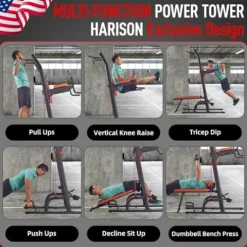 HARISON Multifunction Power Tower with Bench