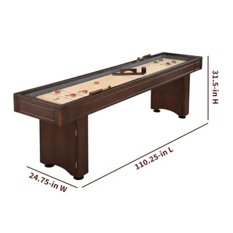 Hathaway Austin 9-ft Shuffleboard Table Mahogany Finish